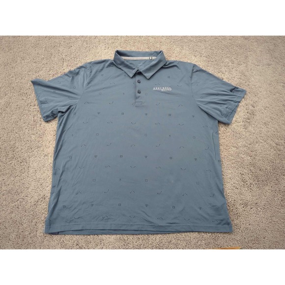 Puma Other - Grey Rock Golf Club Polo Shirt Mens XXL Short Sleeve Puma Blue Athletic